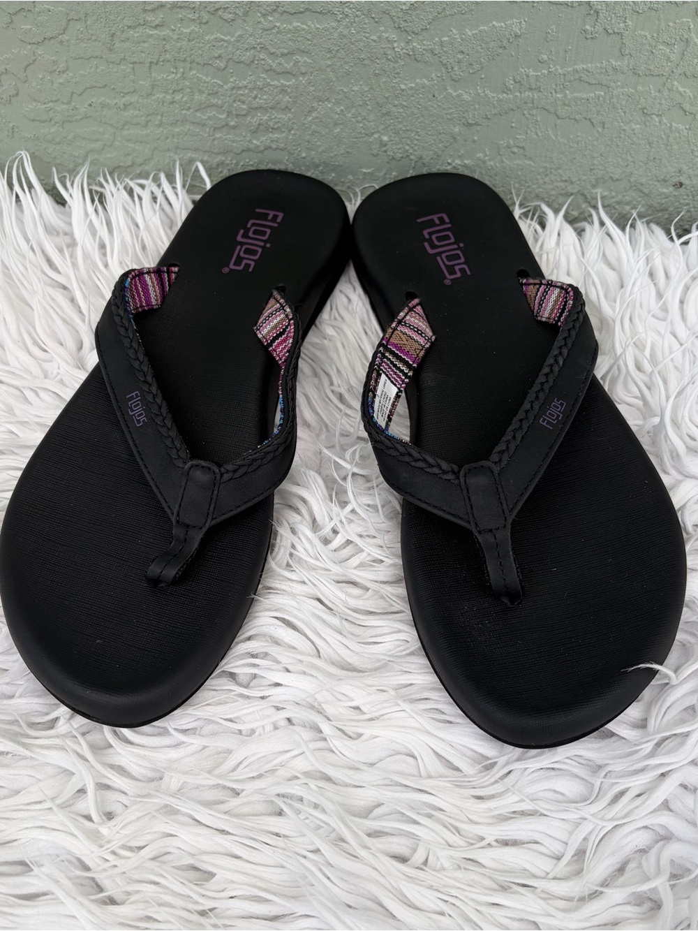 Flojos Women’s Black Sandals Sz 9 NEW